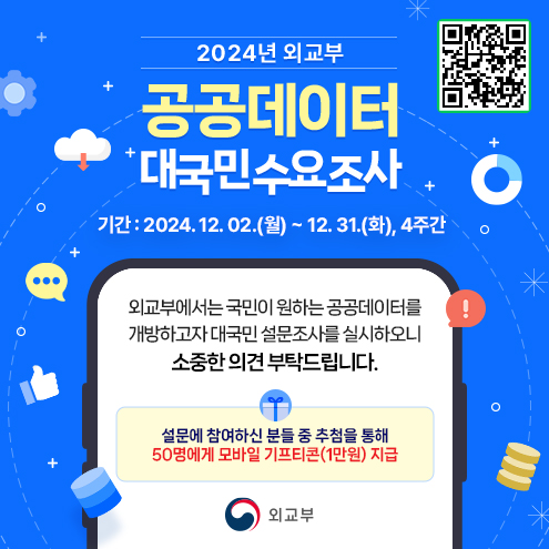 2024년 외교부 공공데이터 대국민수요조사