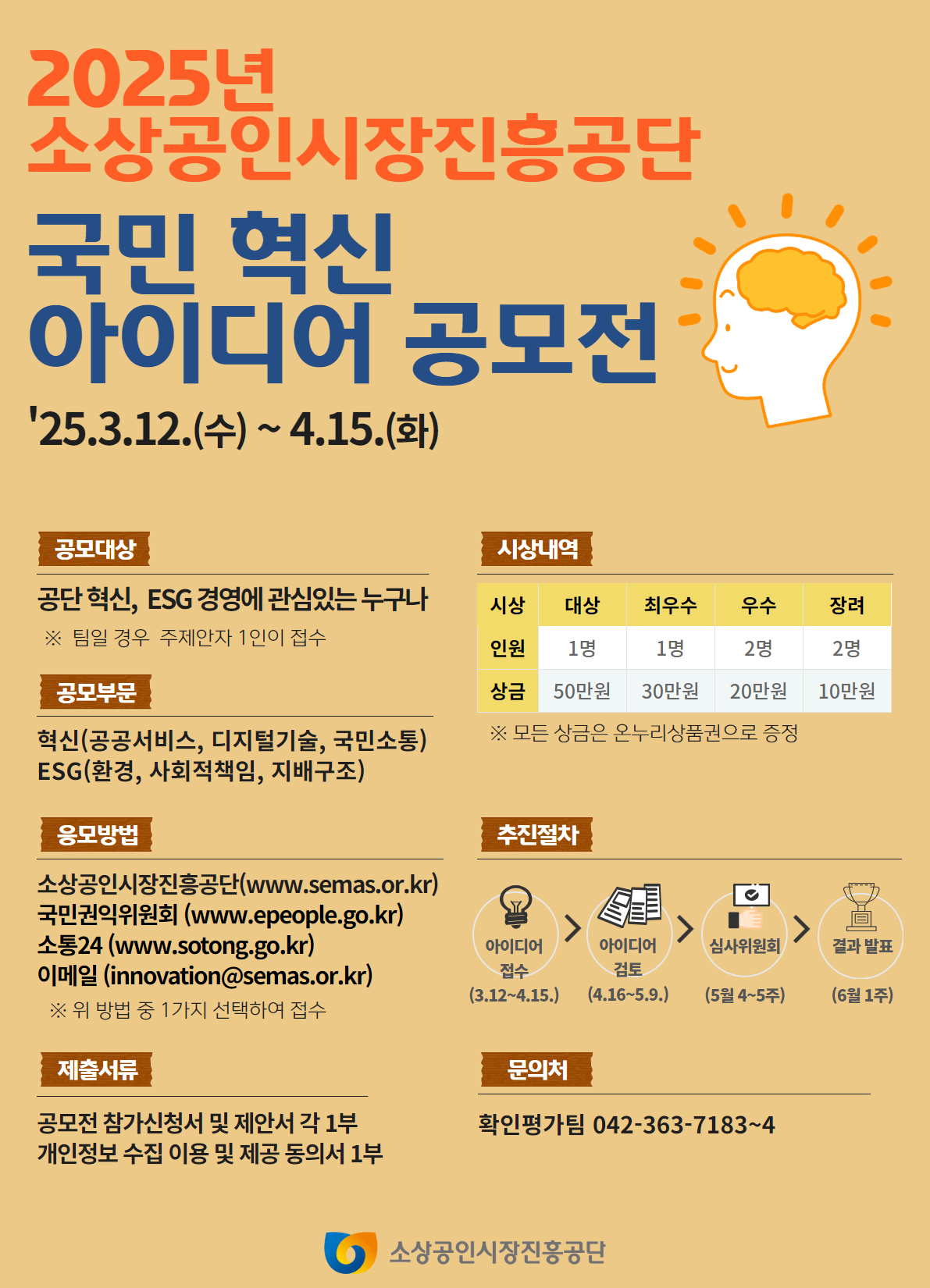 2024년 소상공인시장진흥공단 국민 혁신아이디어 공모전