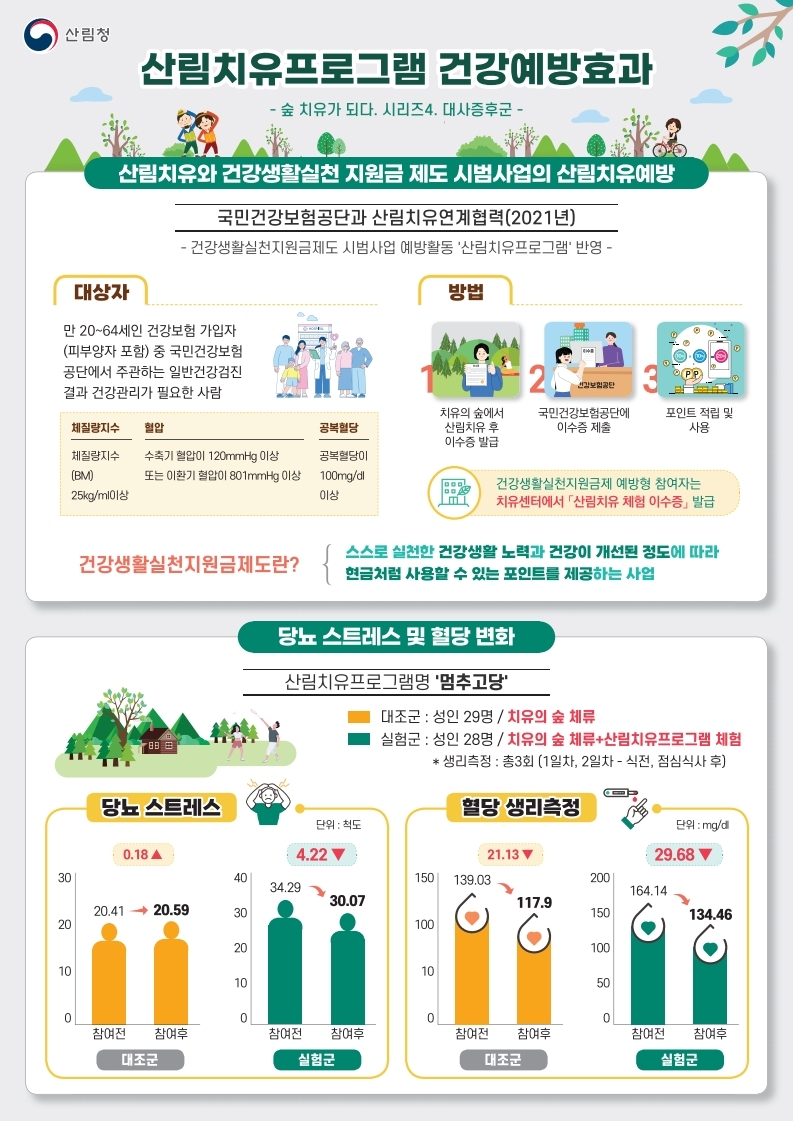 산림치유프로그램 효과