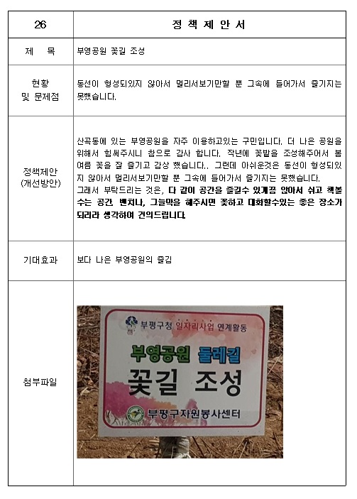 부영공원꽃길조성