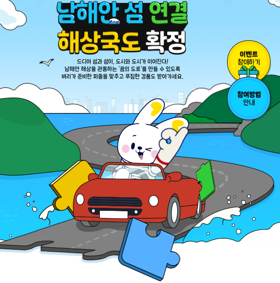 남해안 섬 연결 해상국도 확정