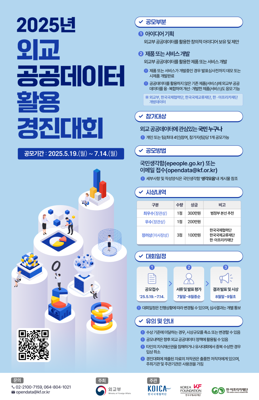 2025년 외교 공공데이터 활용 경진대회 포스터