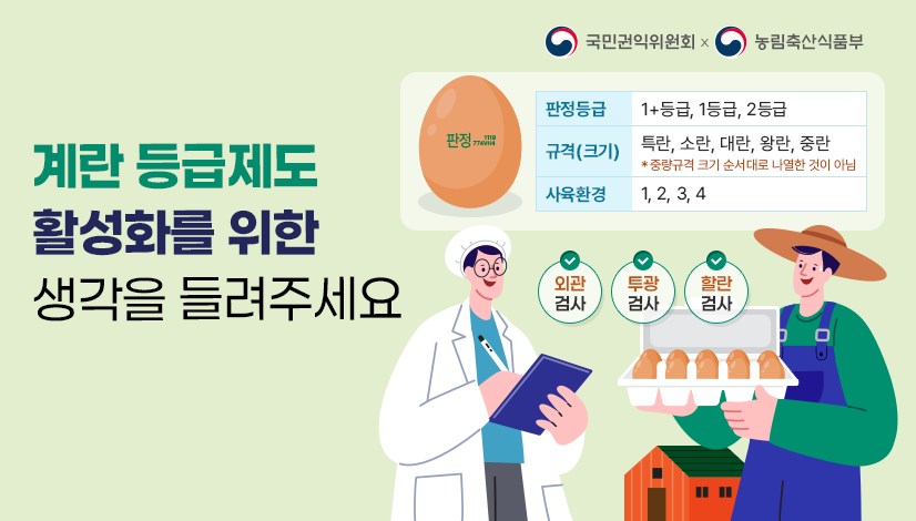 계란 등급제도 활성화