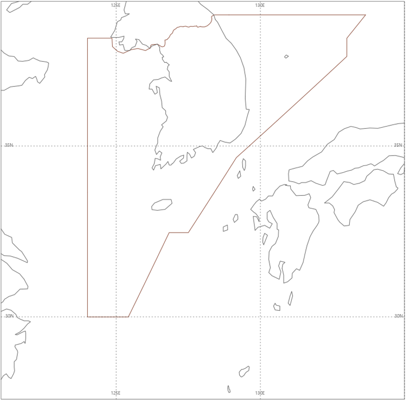 한반도 저해상도 지도