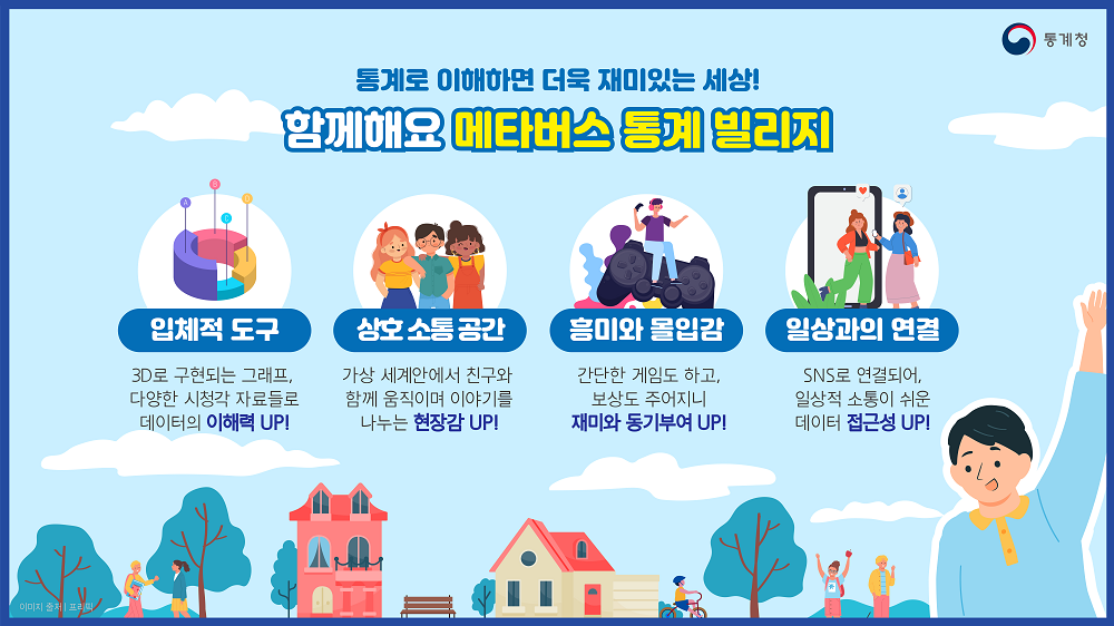 메타버스 통계데이터마을에서 함께 놀아요!