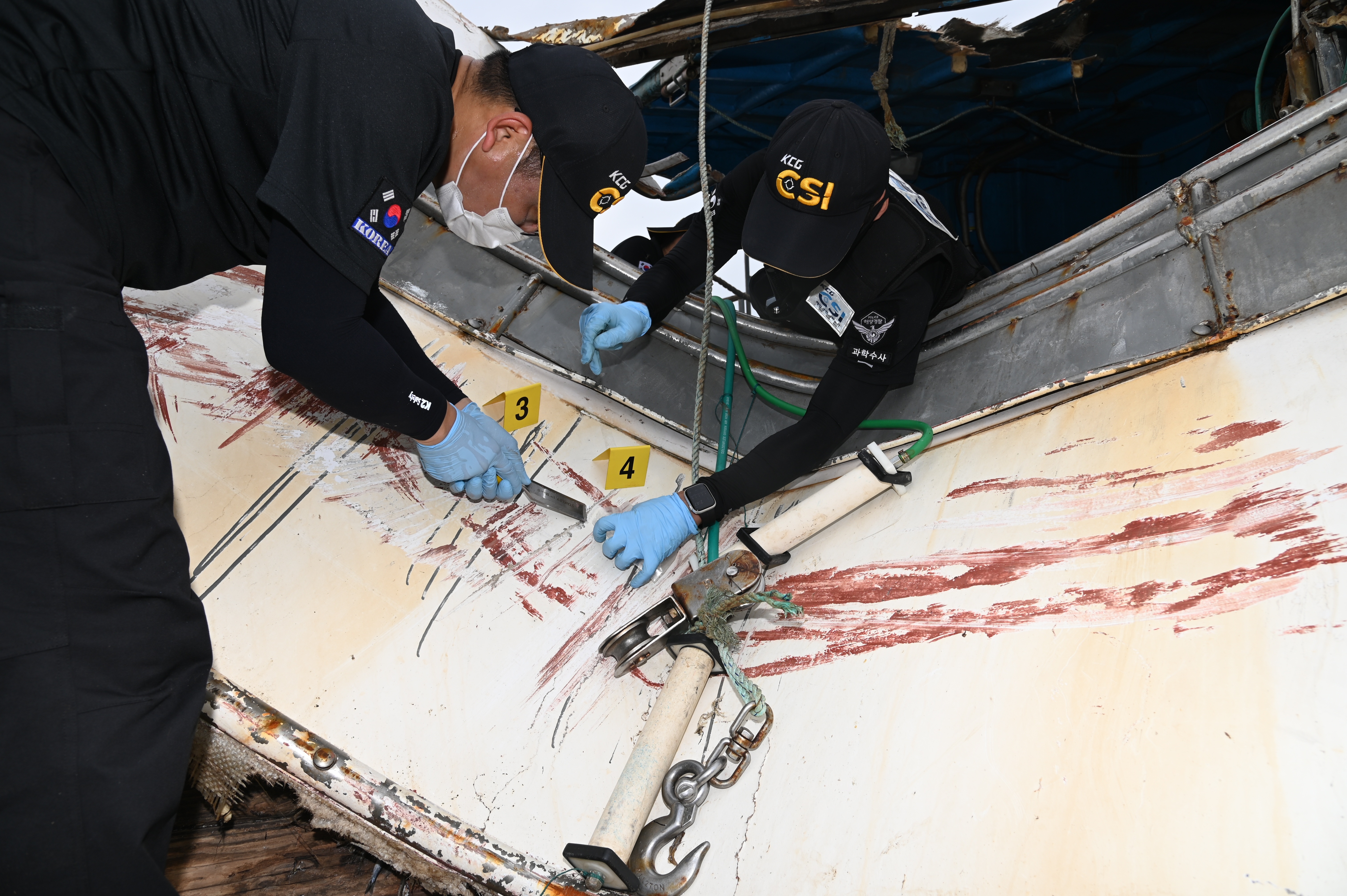 (서해청)충돌선박 페인트 채취