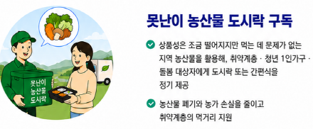 못난이 농산물 도시락 구독